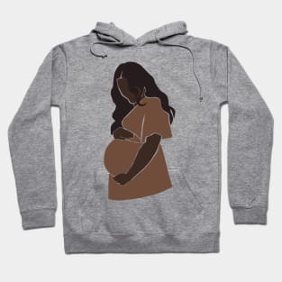 Abstract pregnant vector mother silhouette Illustration Hoodie